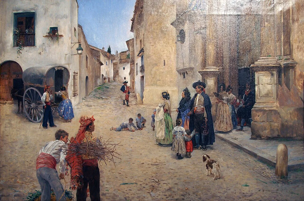 Amat Coming out of Church, Málaga