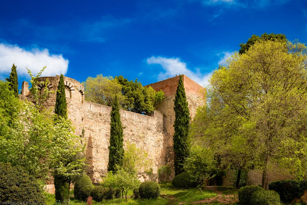 The ramparts of Girona's city walls, Girona