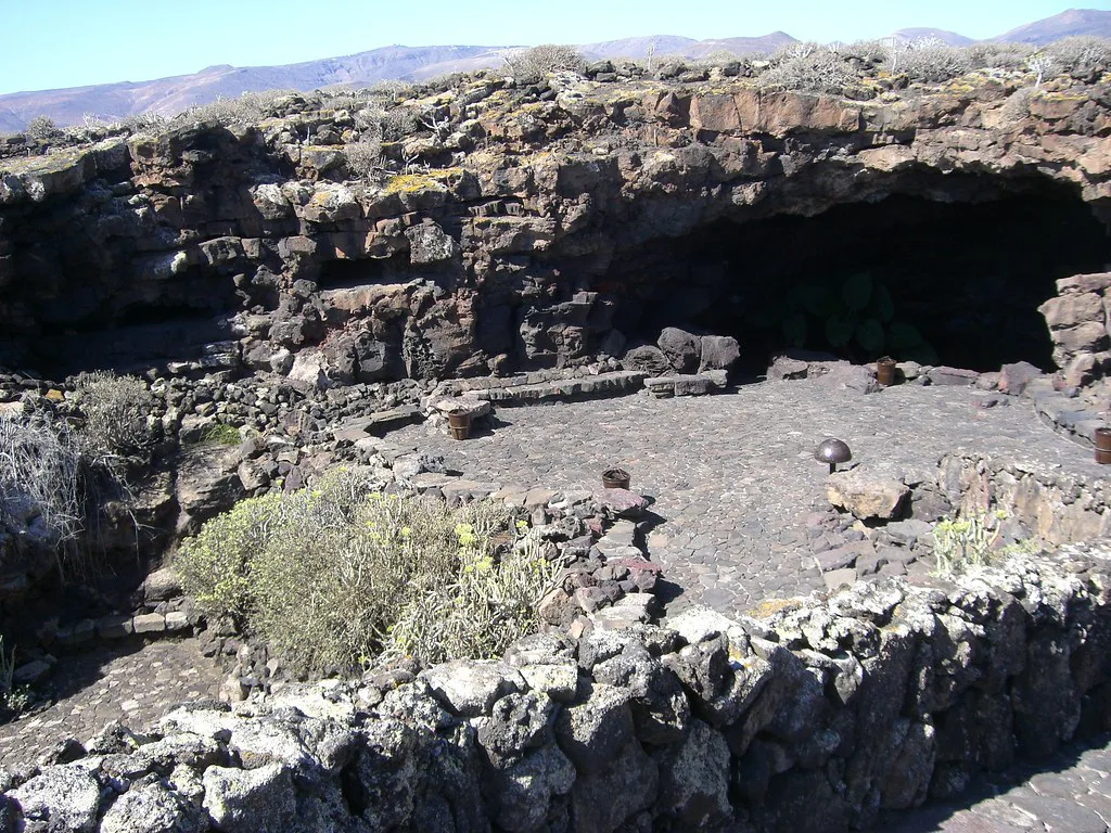 Zugang zur Cueva de los Verdes, Lanzarote