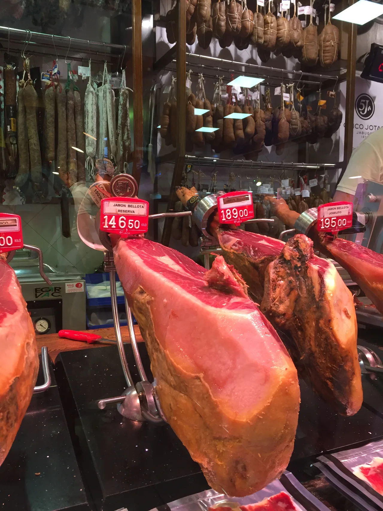 Jamón ibérico at Mercat de l'Olivar (Palma de Mallorca, Spain)