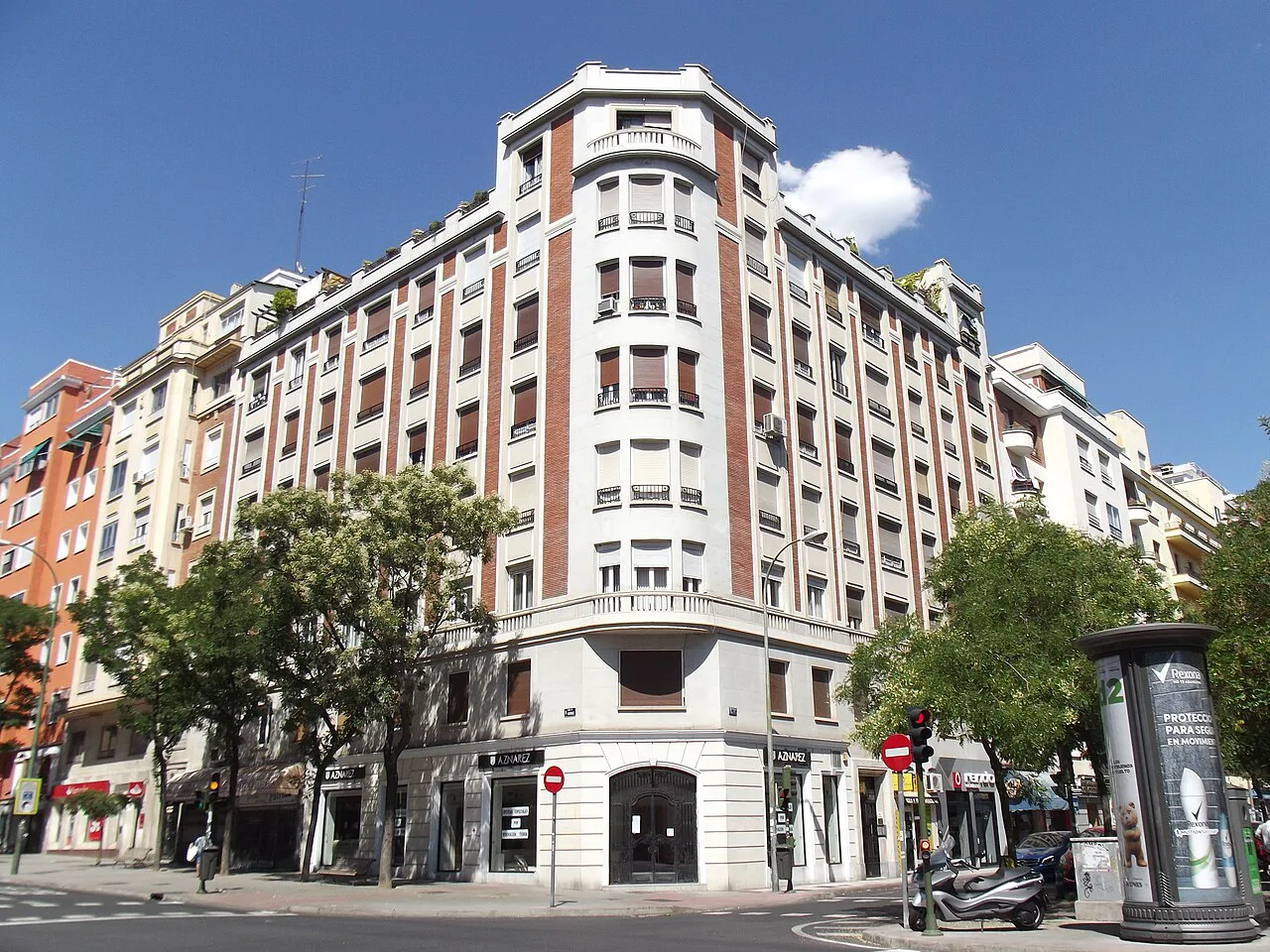 Esquina de Narváez con Ibiza, Madrid