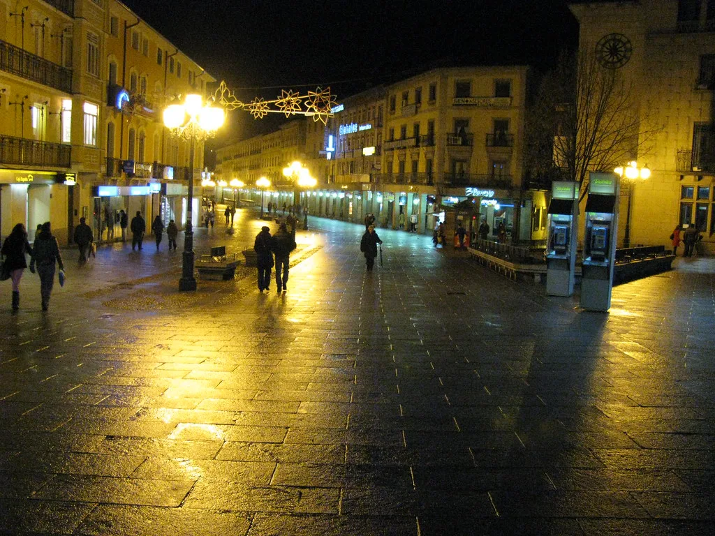 Shopping and strolling in Segovia, Spain