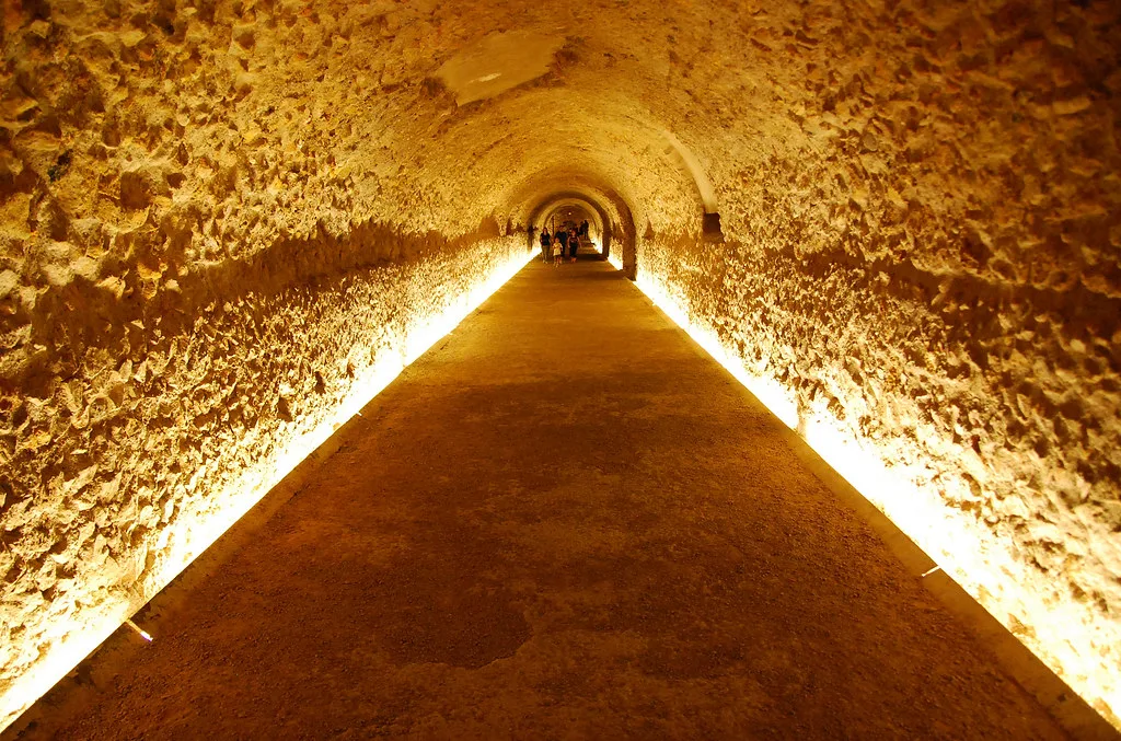 Venue view: vault of the Roman Circus of Tarraco in Tarragona, 1st century AD