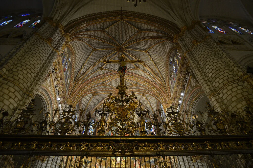 Venue view: a cathedral interior scene in Toledo, Spain.